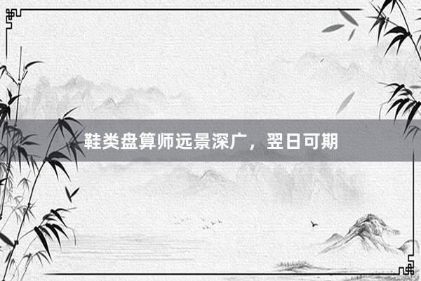 鞋类盘算师远景深广，翌日可期