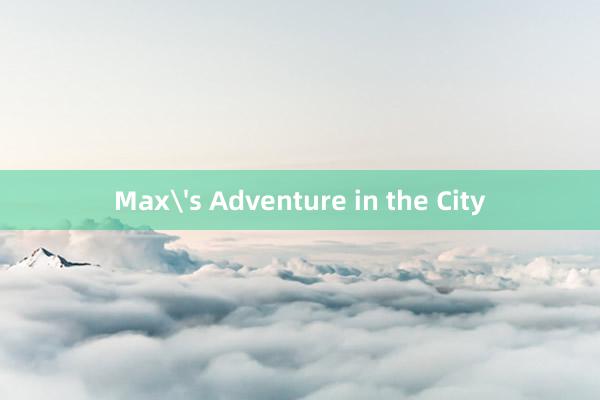 Max's Adventure in the City